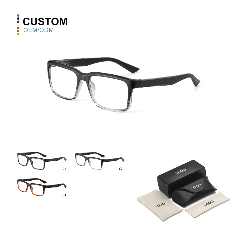 Retro Rectangle Plastic Affordable Blue Light Glasses Magnifying Reading Glasses Men Square Readers