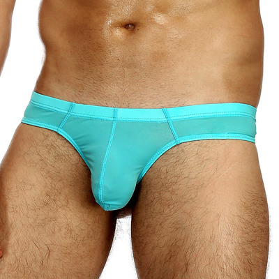 High quality ice silk men thong underwear Men sexy lingerie pants Male G-string T-back