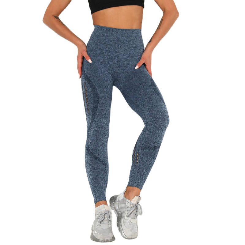 Women Hollow Mesh Yoga Leggings Push Up Sexy Scrunch Butt Gym Workout Leggings Sports Fitness Pants