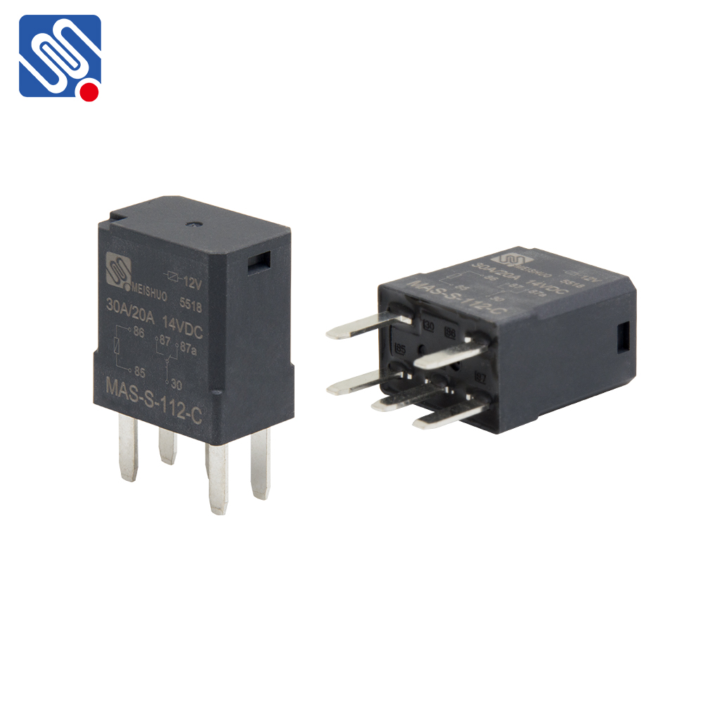 Meishuo MAS mini auto 4pin 12v 20 30a электромагнитное реле