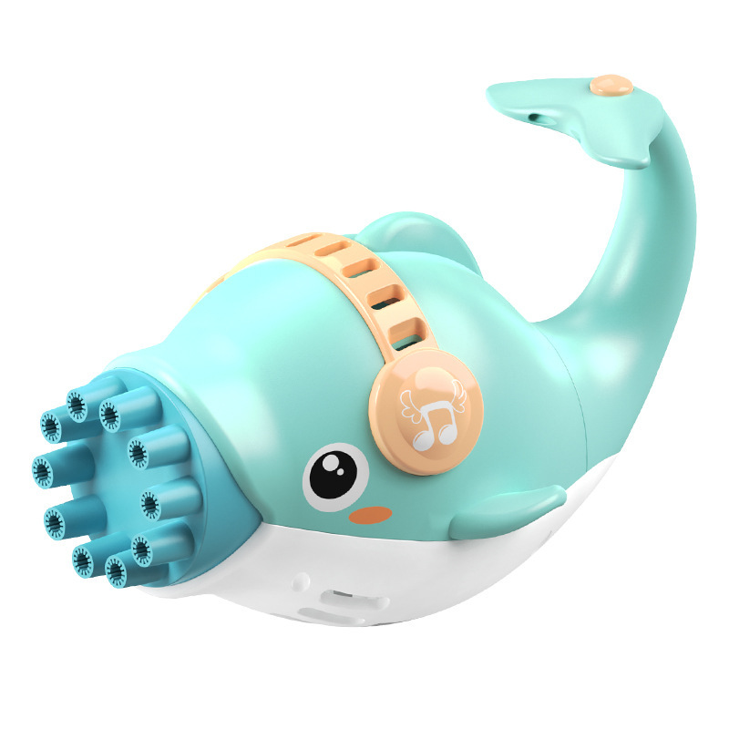 10-hole Dolphin Bubble Machine Electric Bubble Gun Blowing Bubble Toy Children's Day Gift