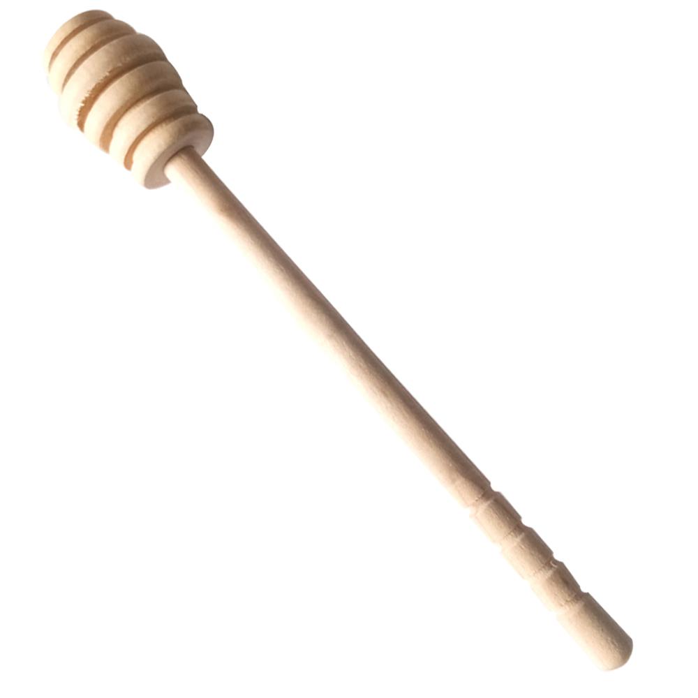 Hot Sale Custom Printing Wooden Honey Stir Bar And Handle Jar Spoon Supplies Honey Kitchen