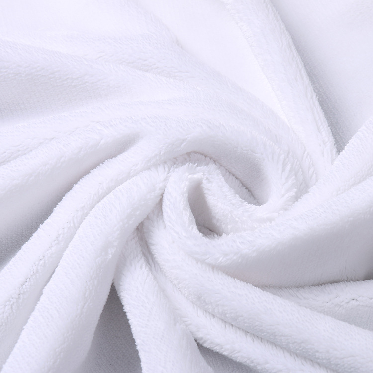 One side flannel 100% polyester fleece fabric brush