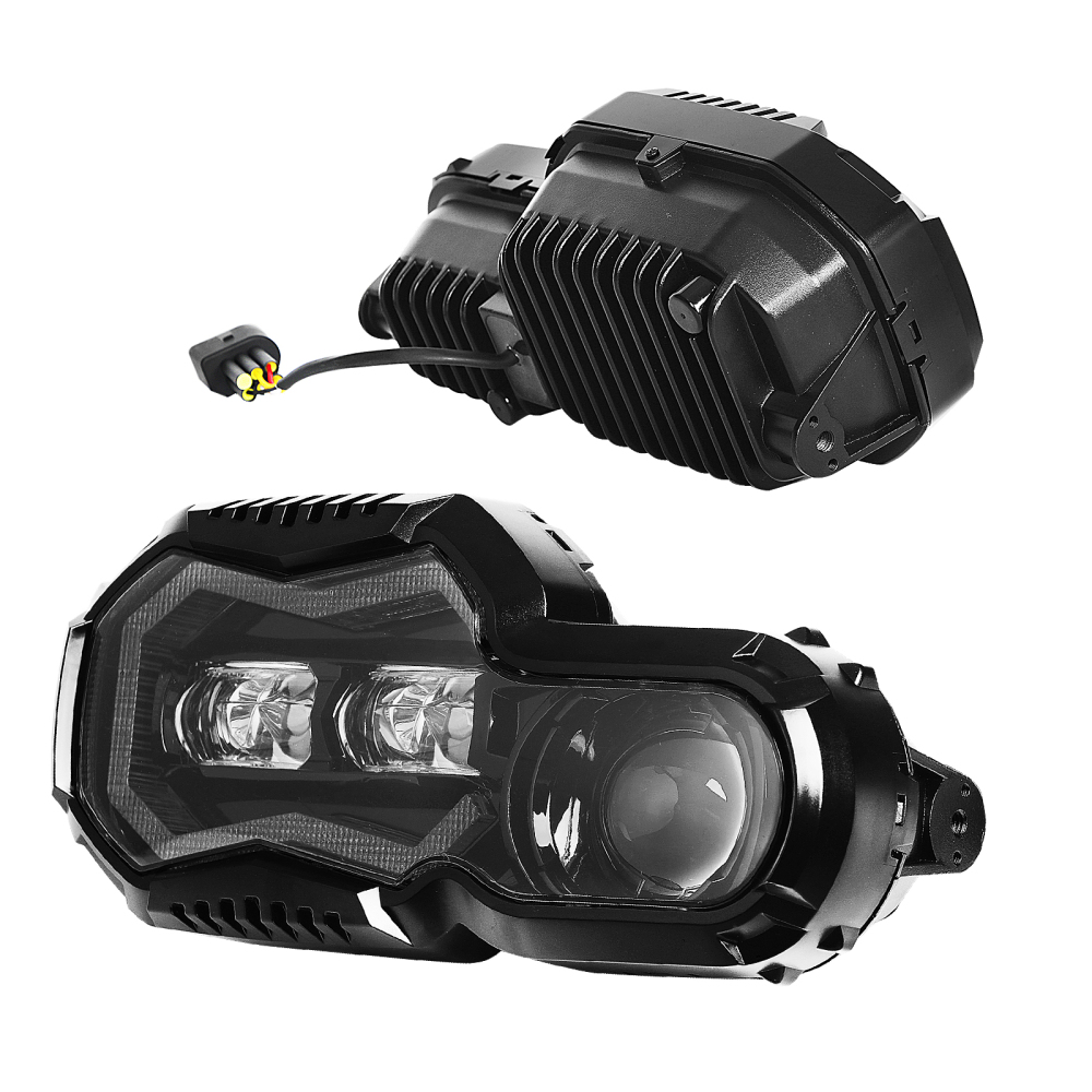 motorcycle Led headlight unique Design headlight bulbs E-mark front light angle eye for BMW F800