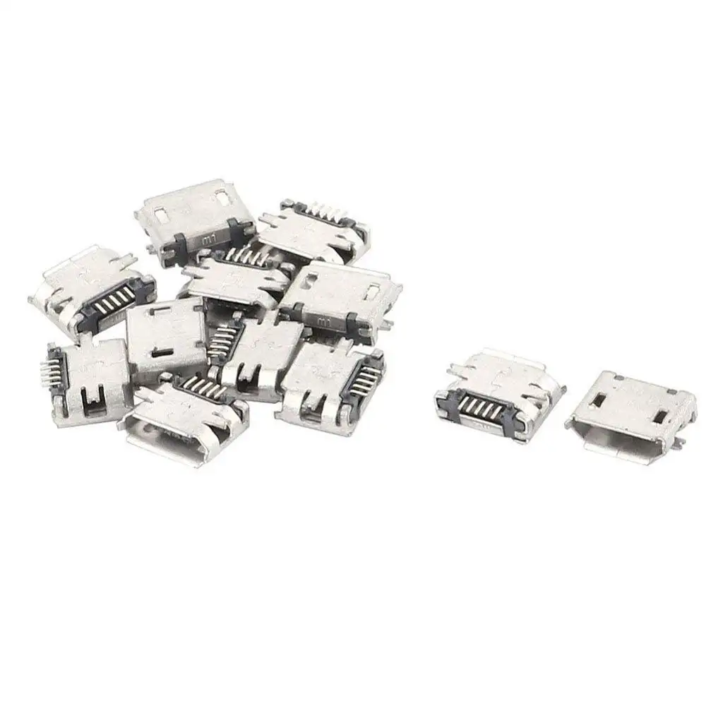 Eiechip 100 шт./лот Micro USB 5pin типа B гнездовой разъем для мобильного телефона Micro USB разъем 5-контактный разъем зарядки