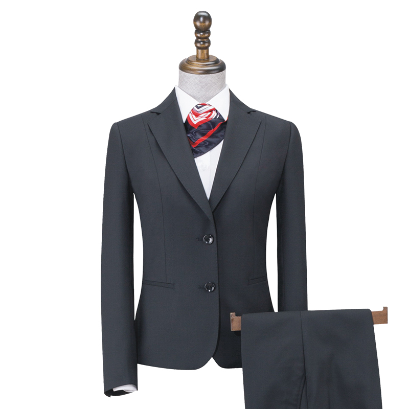 70% wool super female office two-pieces suit uniform designs women's business made to measure ladies suit