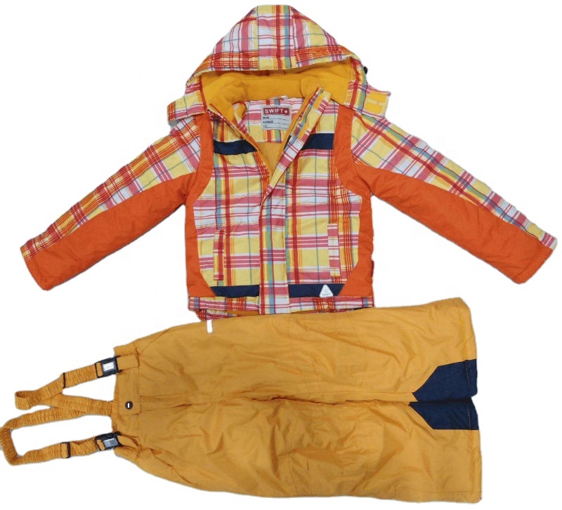 2021 RUSSIA Winter Children Clothing Sets Snowsuit Ski Hip Protector Jumpsuit Skiing Kids 98-140 Ski Suit