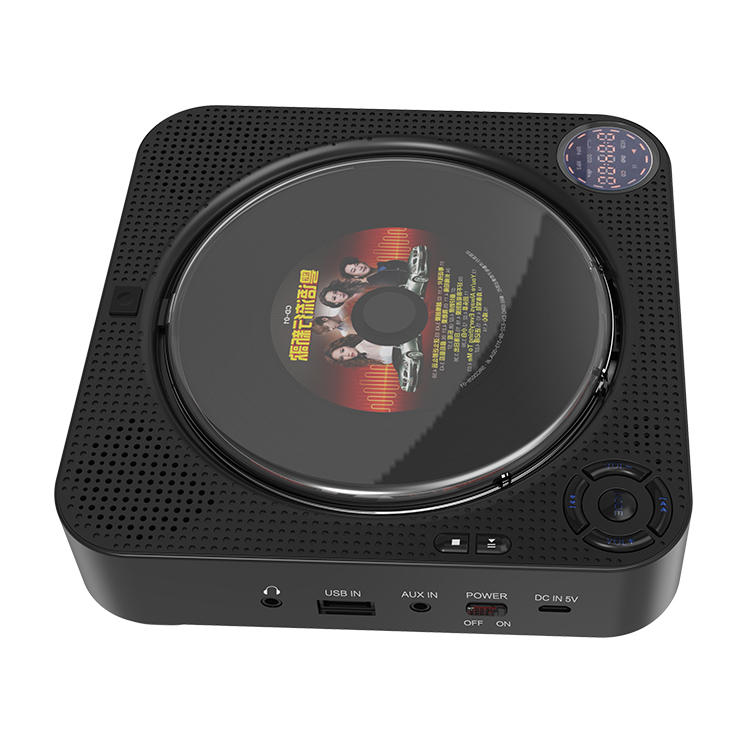 Проигрыватель CD BT, настенный музыкальный проигрыватель CD с дистанционным управлением для телевизора, домашний портативный проигрыватель CD