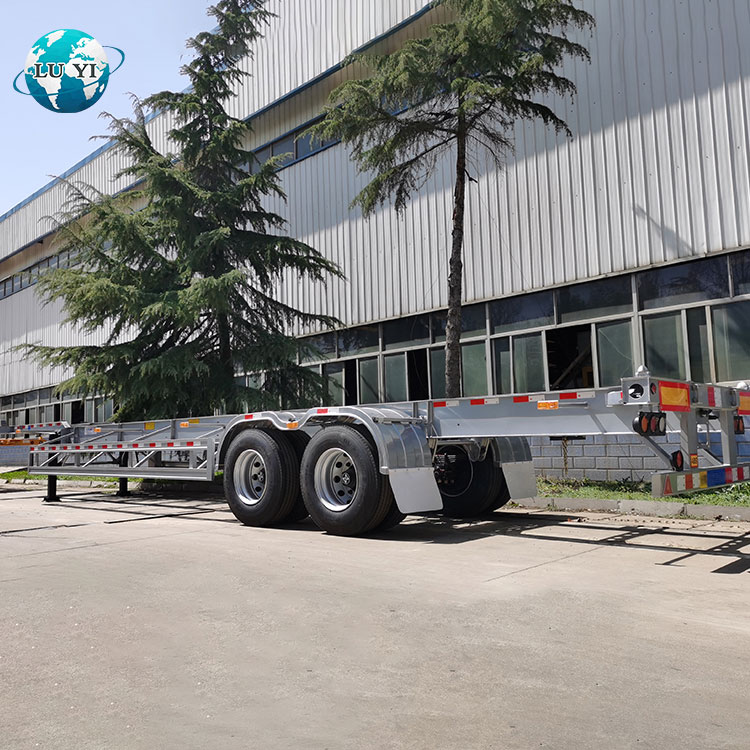 3 осей 20ft 40ft терминал порт каркас контейнера полуприцепа