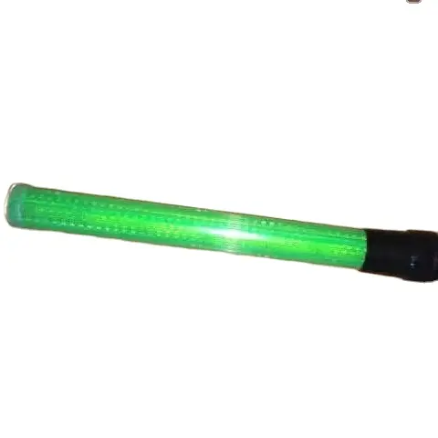 Factory Price Handheld green LED Rechargeable Traffic Safety Flashlight Marshalling Wand Baton