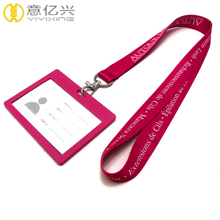 Мода красочные пластиковые Id Card Holder знак держатель шнурки для работы водительские права