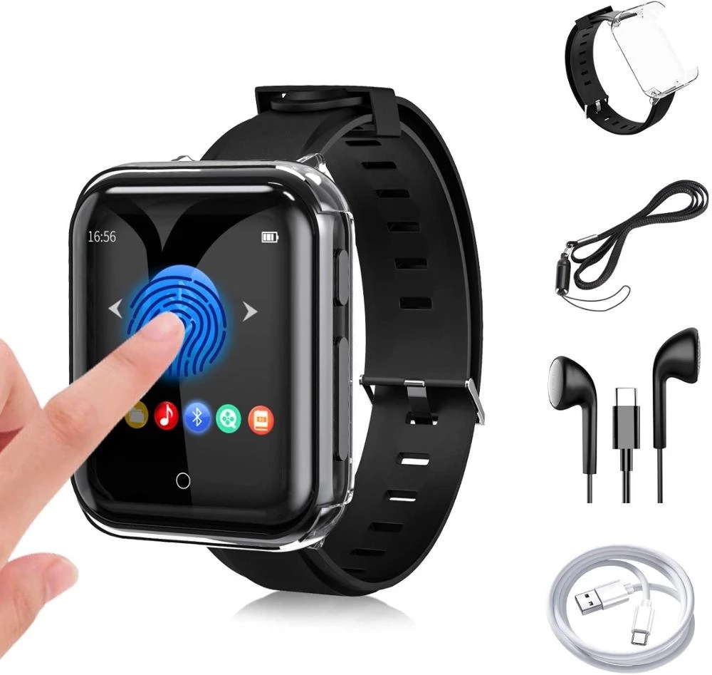 RUIZU M8 BT MP3 player metal built-in speaker pedometer FM radio recording e-book watch Mini lossless music player