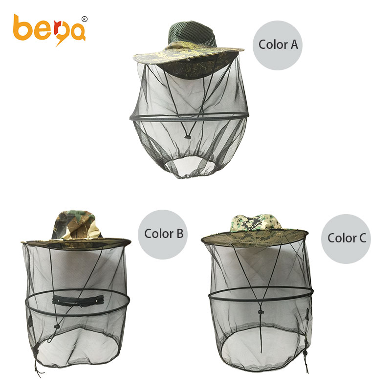 Outdoor fishing mosquito head net bee-proof breathable sun mask mesh hat