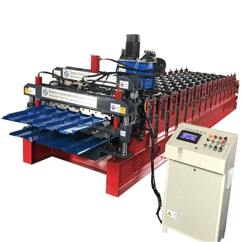 China Hot sale metal roofing panel profile roll forming machine