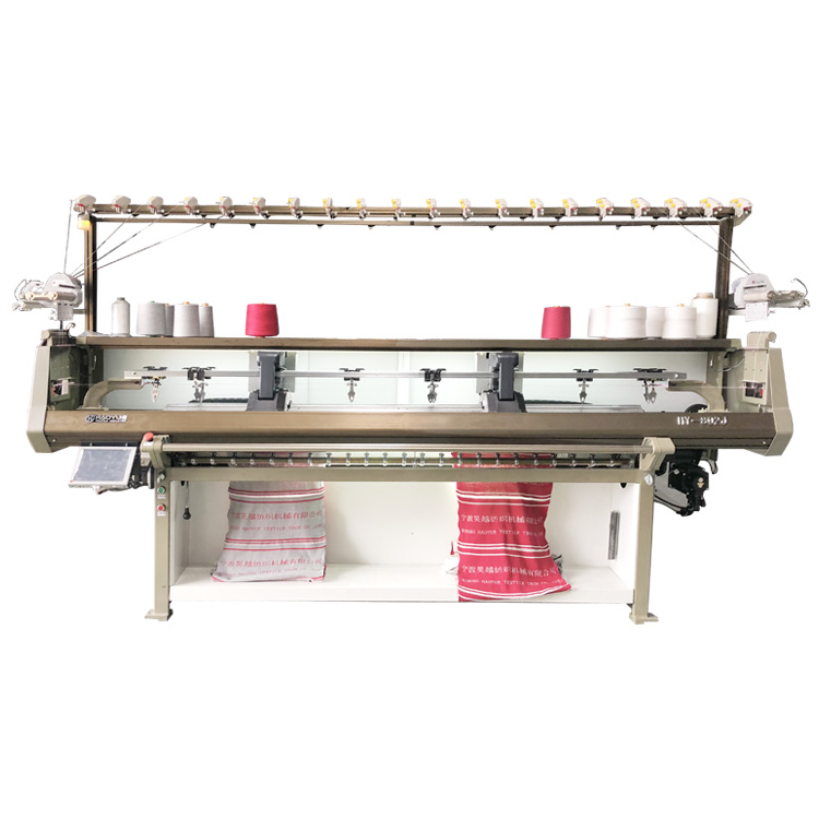 Fully jacquard rib knitting machine