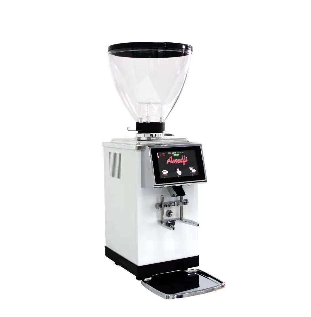 Commercial Logo Espresso Grinder Italian Flat Burr Electric Coffee Bean Grinder with Touch Screen