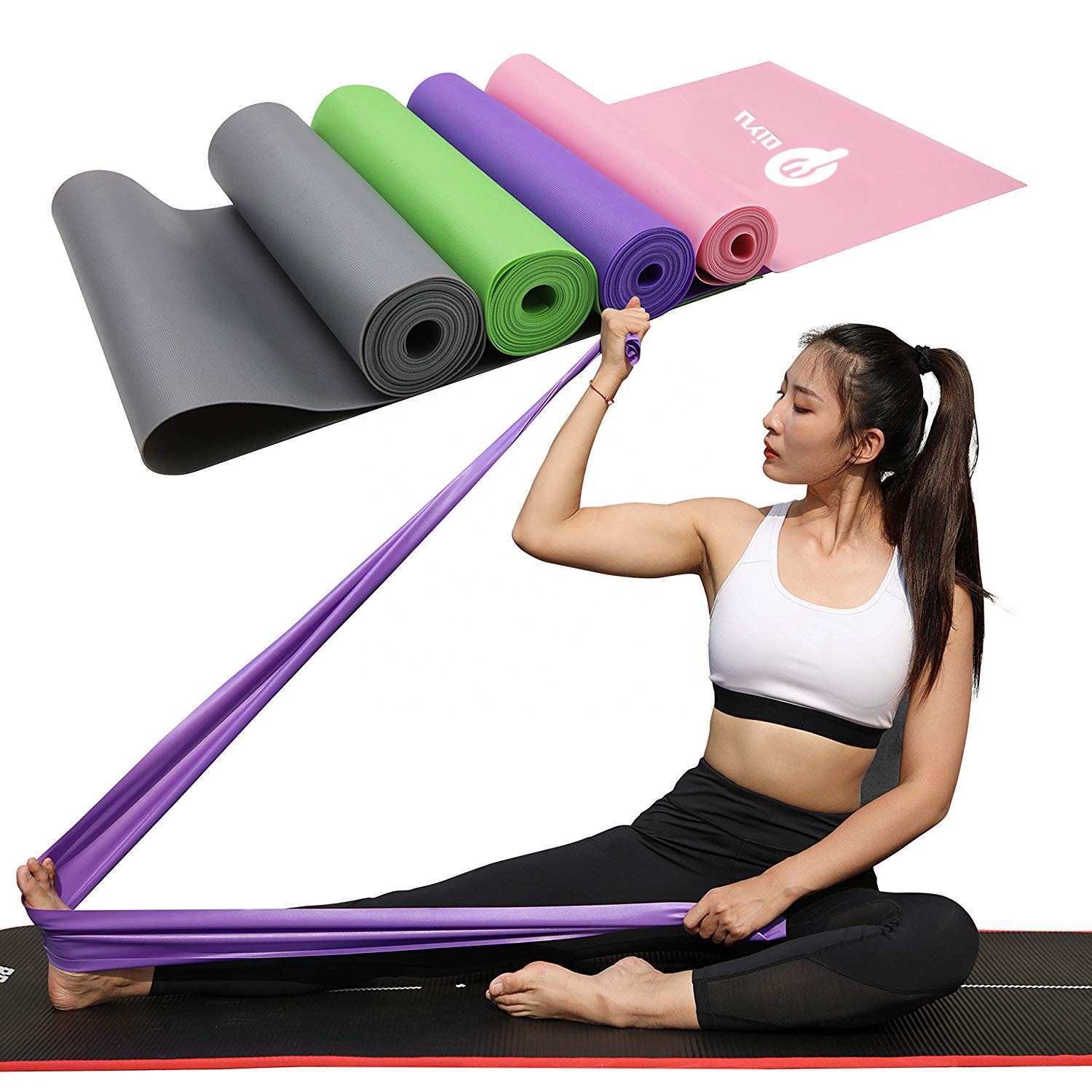 Hot Sale Home Fitness Accessories Exercise Equip Gym Natural Latex Fitness Resistance Band