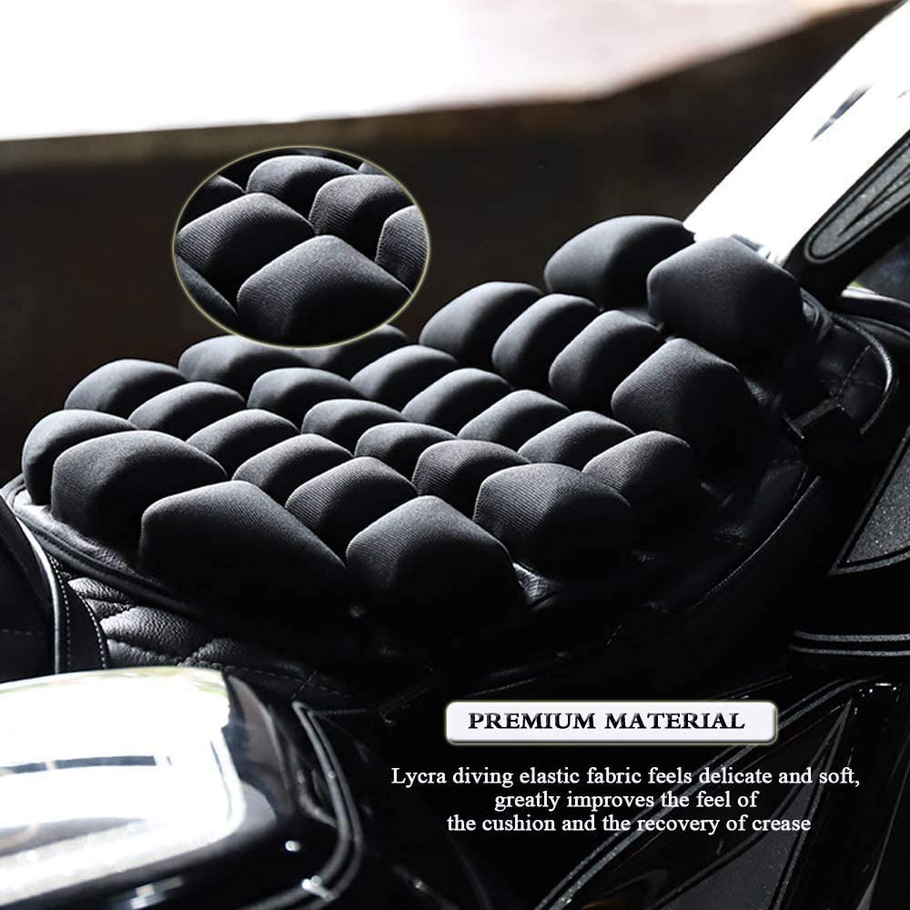 Unique design outdoor competition decompression Breathable comfortable riding Motorcycle air seat cushion inflatable air cushion