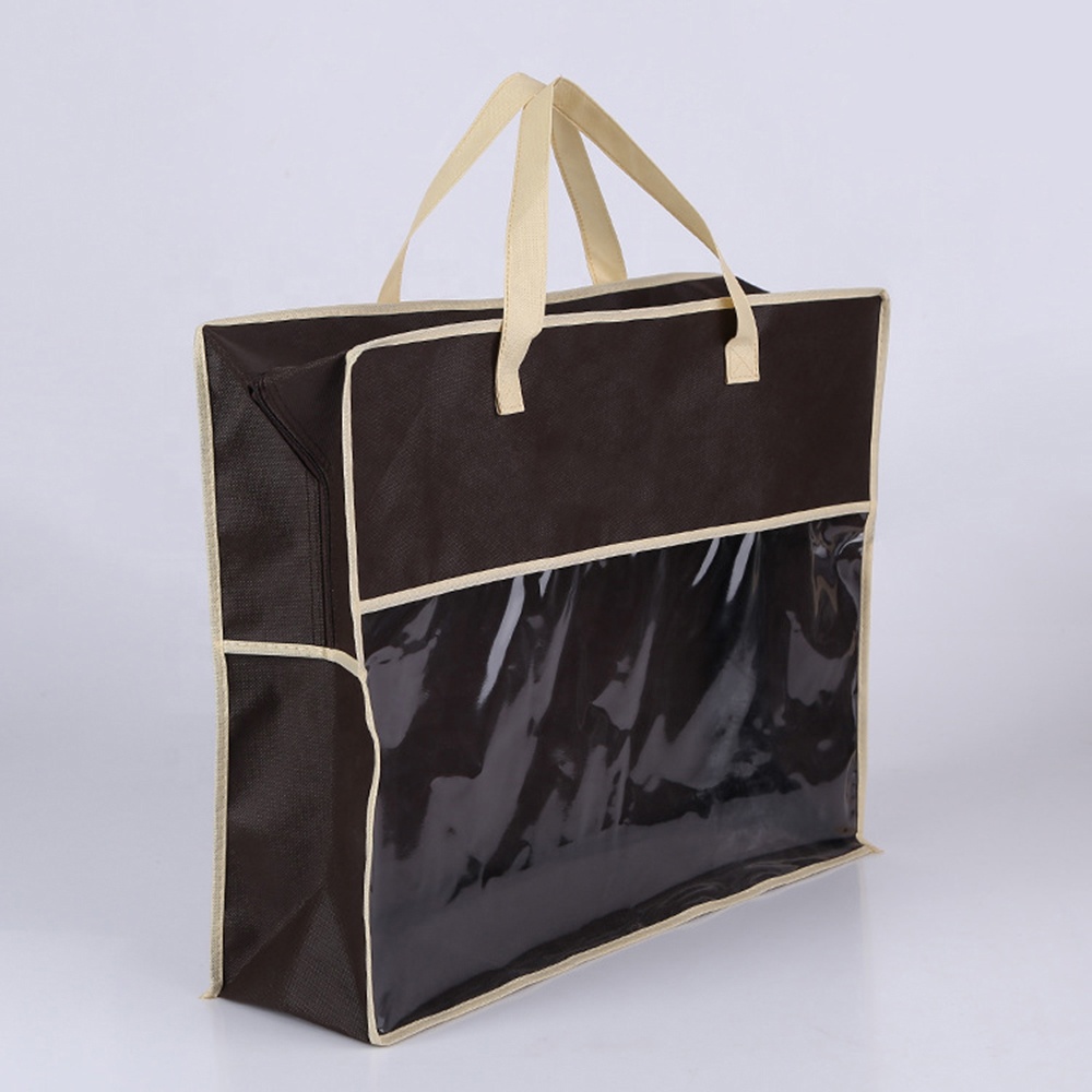Non Woven PVC Quilt Home Textile Tote Packing Bag Quilt core storage bag