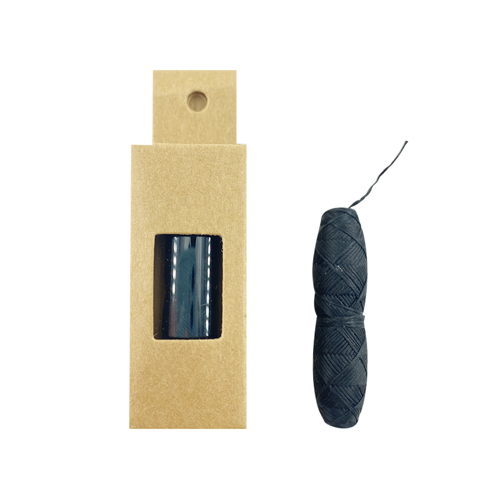 Natural Biodegradable Eco Friendly Silk And Black Glass Bottle Carton Mint 30M 50M Floss Band