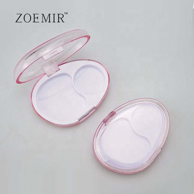 Unique fancy compact powder case 3 color eyeshadow container China Eyeshadow Makeup Case Packaging