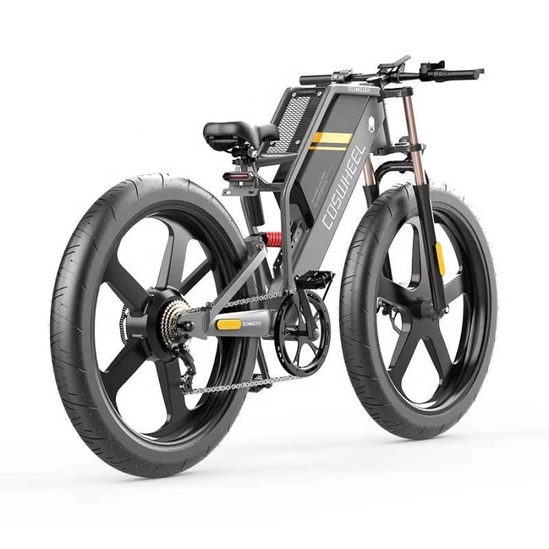 Coswheel FTN T-26 оптовая продажа 26 дюймов полный Подвесной Электрический велосипед Байк, способный преодолевать Броды Электрический городской велосипед