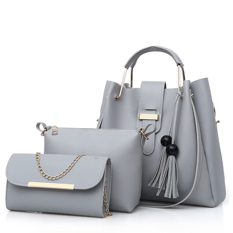 2021 fall white woman handbag bags women 3 in 1 pocketbook handbags and purses set
