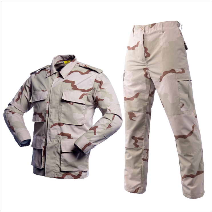 Desert Combat BDU Clothing Custom Combat Military Camouflage Tactical Army Uniform Jacket + Pant Uniform