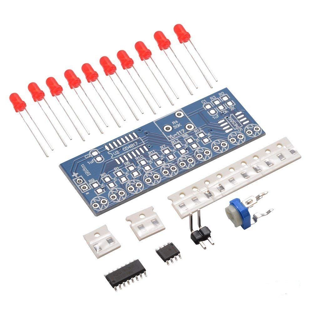 Eiechip NE555 + CD4017 свет воды течет свет светодиодный модуль DIY Kit для Arduino Raspberry pi