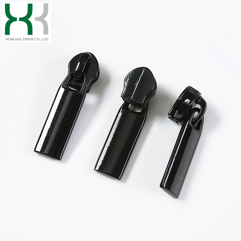 Stylish variety zipper puller of shapes customizable in black gold zipper sliders size 5 gold puller slider for nylon zipper