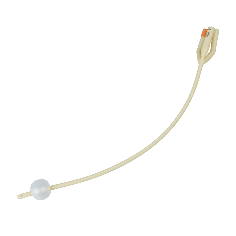 Medical latex foley balloon catheter 2 way
