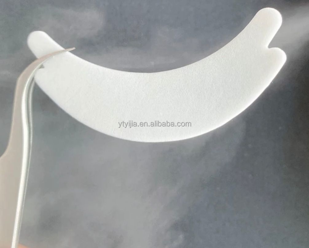 High quality under eye patches non sliding butterfly eye pads pink lint free micro foam eye gel pads for eyelash extension
