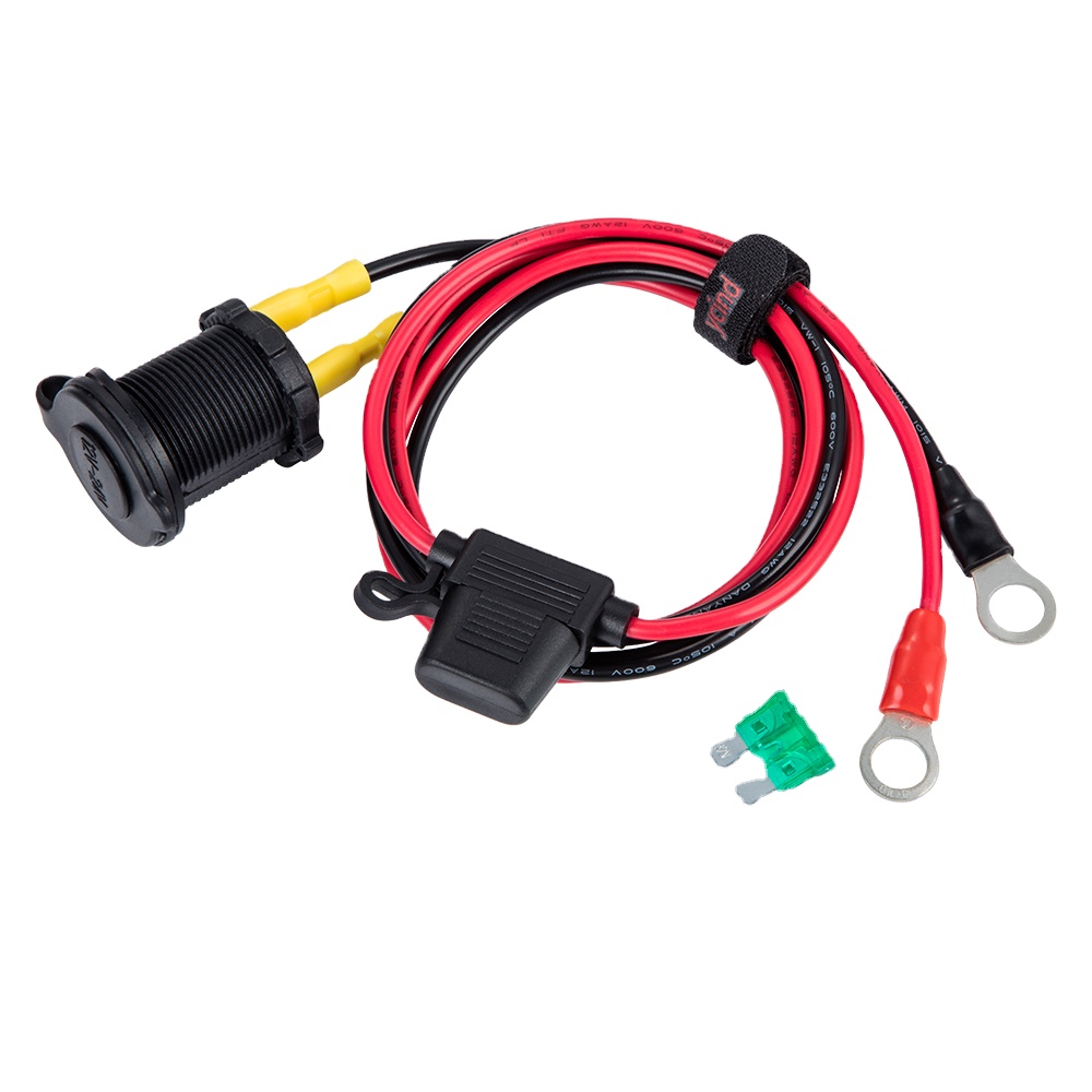 DIY Female Cigarette Lighter Socket Dual USB Charging Power Outlet Heavy Duty 30A Fuse 12V Car Truck Boat Marine RV Mobile DIY