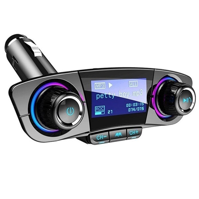 Автомобильный FM-трансмиттер BT06, mp3-плеер, приемник, два порта, подключение устройств, Fm-трансмиттер, BT, автомобильный комплект громкой связи