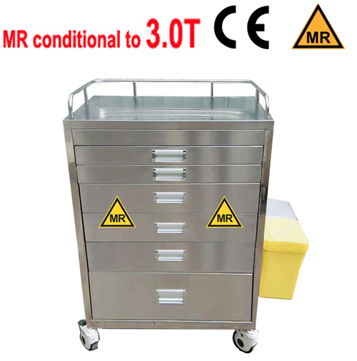 Аварийная тележка без магнита/для 1,5 T и 3,0 T MR equipment/с 6 ящиками emergency cart