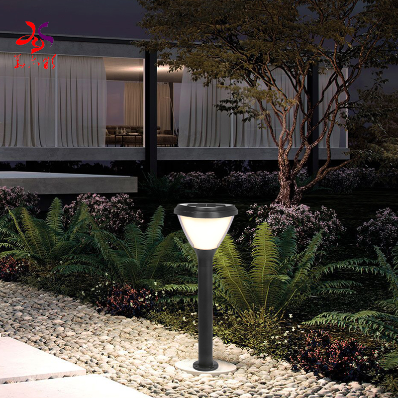 Heart-shaped aluminum 4.5W waterproof LED solar lawn light for garden decoration