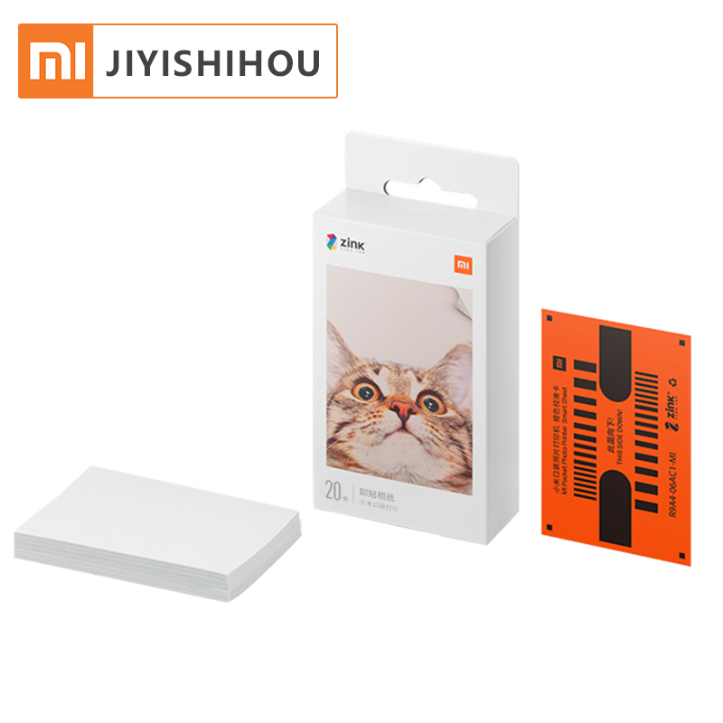 Портативный карманный принтер Xiaomi Mi ZINK самоклеющаяся фотобумага 20 листов фотобумага Xiaomi