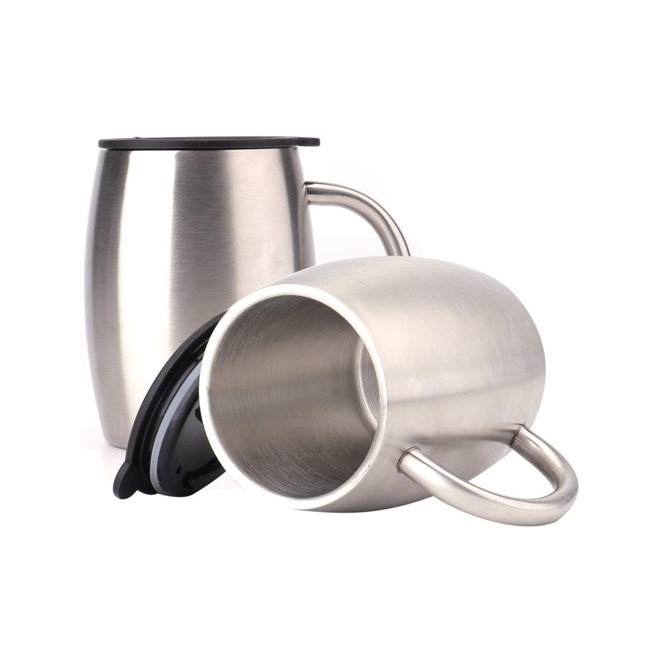 14oz Hot Selling Factory Directly Double Wall Stainless Steel Vacuum Insulated Custom Travel Coffee Mug With Lid And Handle