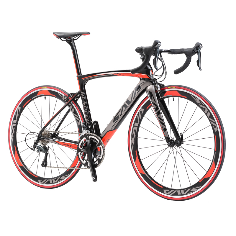SAVA углеродное волокно Raod Bike 700c взрослый дорожный велосипед 44/47/50/52/54/56 см оптовая продажа дорожный велосипед с SHIMANO SORA R3000 18 скоростей