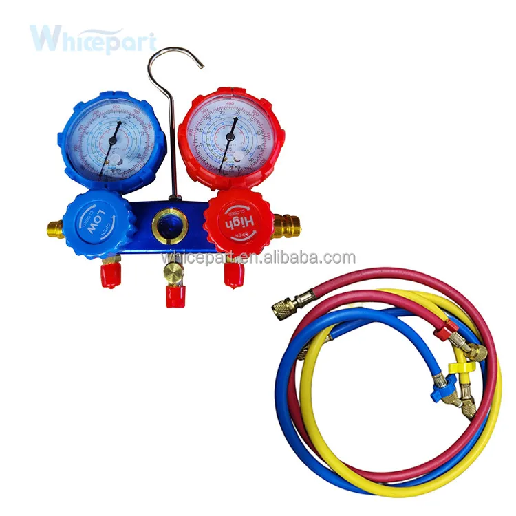 new Copper Refrigerant Double Gauge R22 R410A R134A R404A CT-436G HAVC Manifold Gauge Set for HVAC tools refrigeration parts