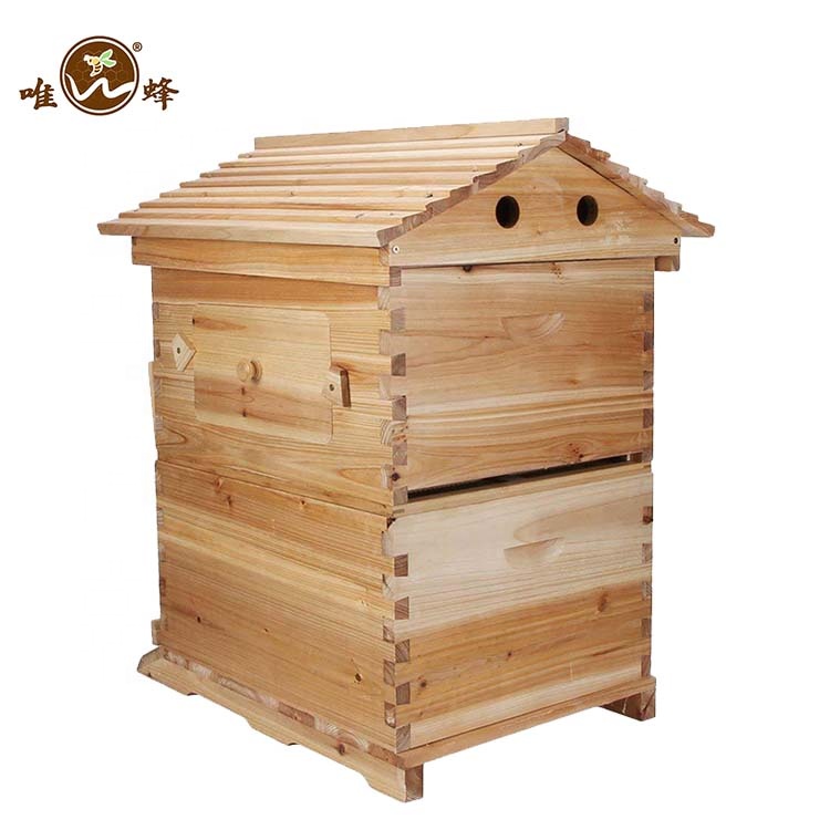 Wooden Log Material and Non custom beehive