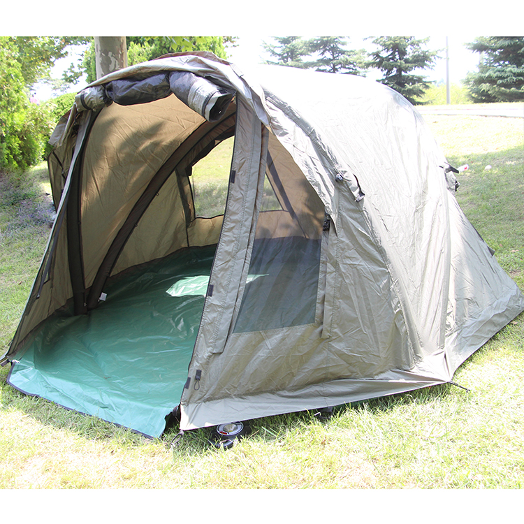 Selco New Promotion Waterproof Overwrap Inflatable 210 PU 4 season 2 person Carp Fishing Bivvy Tent