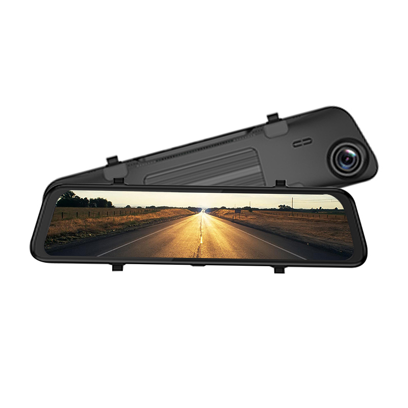 Зеркало Dash Cam 12 "сенсорный экран передняя и задняя двойная Dash камера для автомобилей, ночное видение резервная камера с датчиком GPS g-сенсор