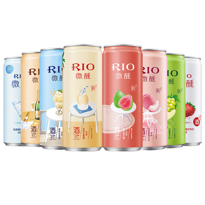Wholesale RIO Alcoholic Cocktail Drinks 330ML Fruit Flavored Brandy Drink carbonated Alcoholic Exotic Drinks