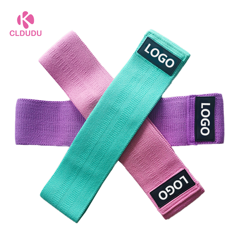 Custom Logo Elastic Yoga Gym Exercise Fitness Resistance Band Set