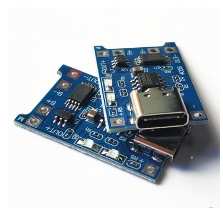 TP4056 1A зарядная плата литиевого аккумулятора, модуль с USB-интерфейсом типа с, защита зарядки 2 в 1