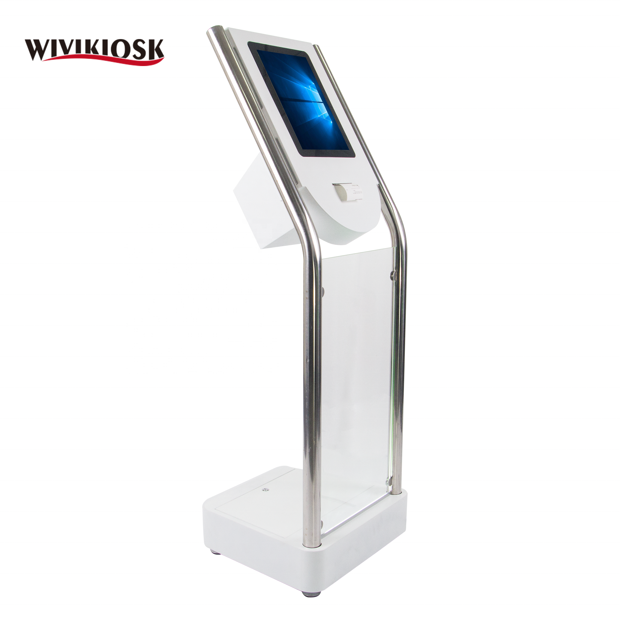 15'' promotion sale touch screen ticket dispenser queue kiosk with printer