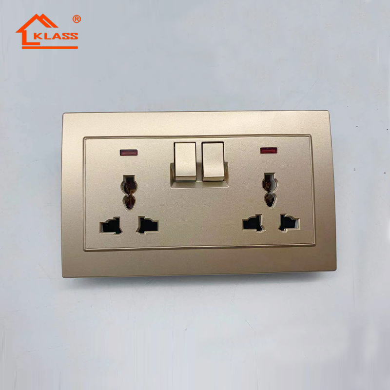 British Double 13A Electrical Socket UK Outlet