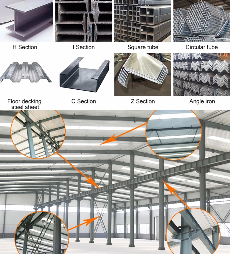 Customized Prefabricated Steel Structure Building Low Cost Factory Workshop Warehouse Steel Building
