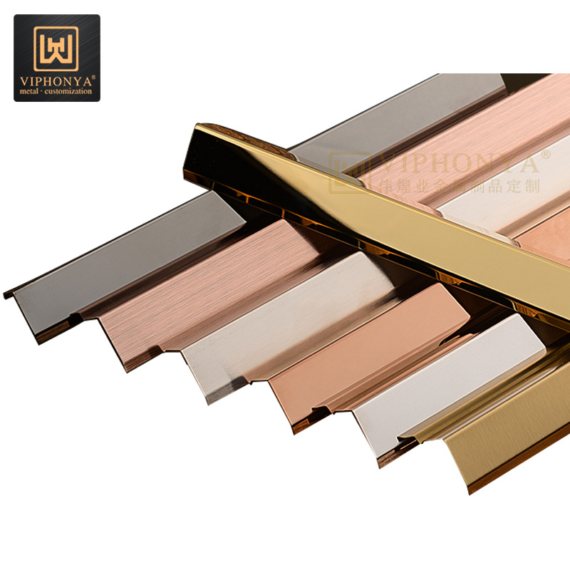 Bathroom stainless steel corner edge ceramic wall angle tile trim